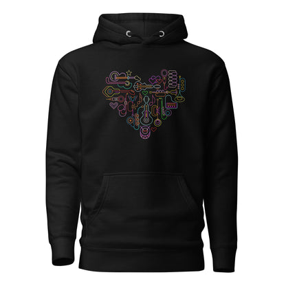 Musical Heart - Unisex Hoodie